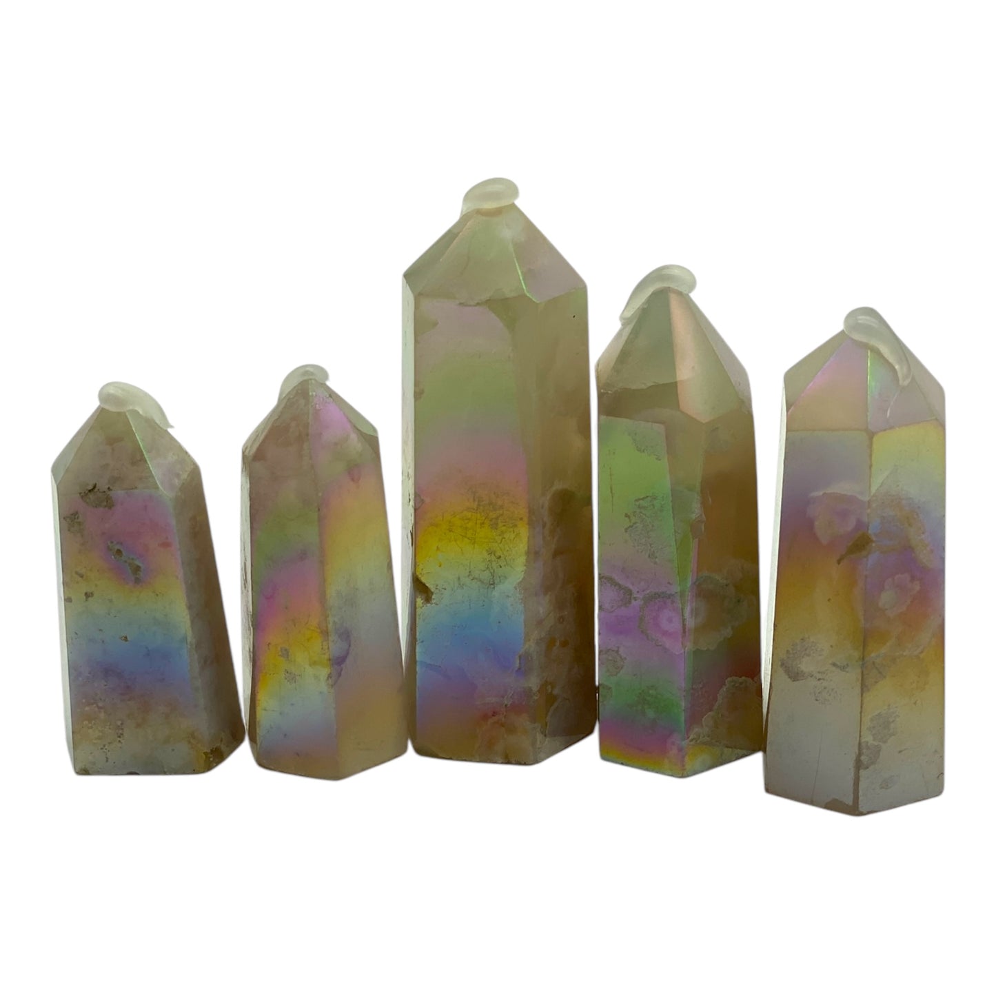 Aura Flower Agate Tower