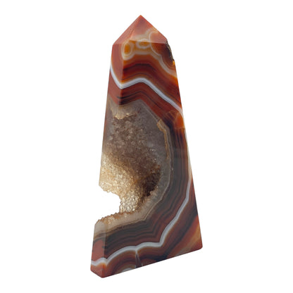 Druzy Carnelian Agate Tower