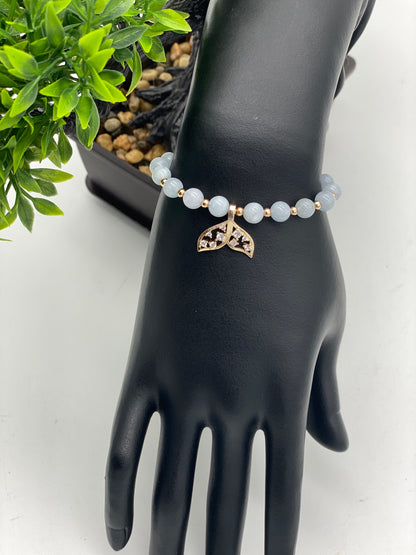 Mermaid Tail 🧜‍♀️ Crystal Charm Bracelet