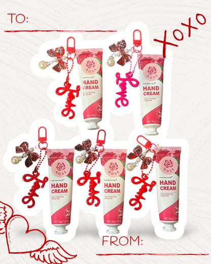 Kawaii Hand Cream Keychain with Handmade Charm | Chic Moisturizing Bag Accessory 🧴