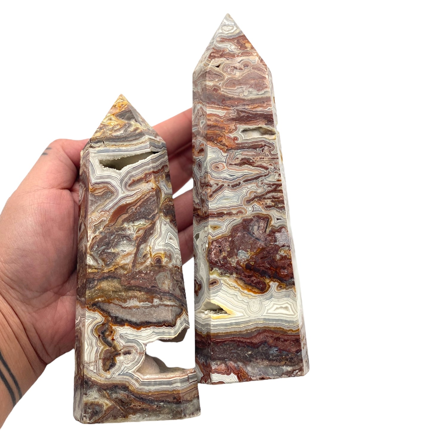 Mexican Lace Agate Tower