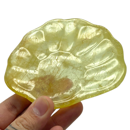 Citrine Shell Shaped Plate