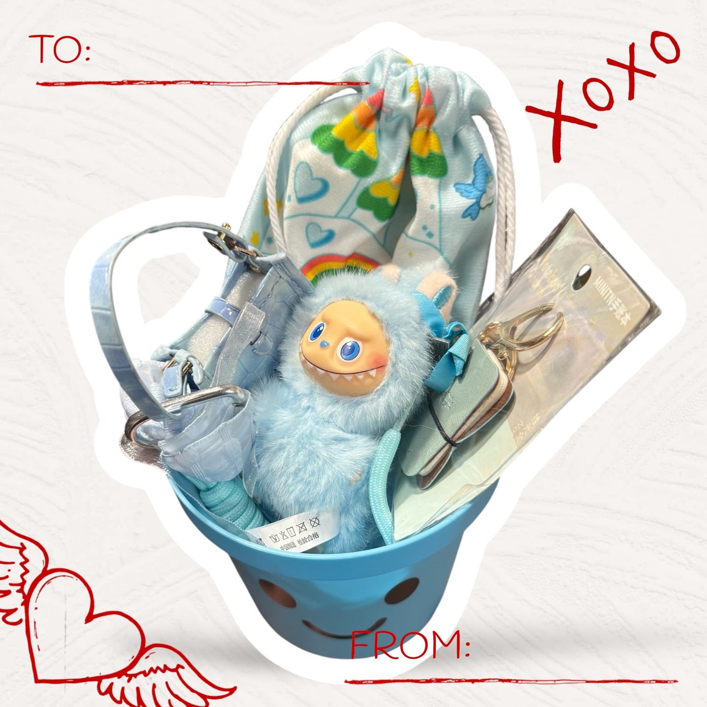 Color-Themed Kawaii Gift Set in Smiley Cup – Curated Charm Bundle (6 Colors Available)