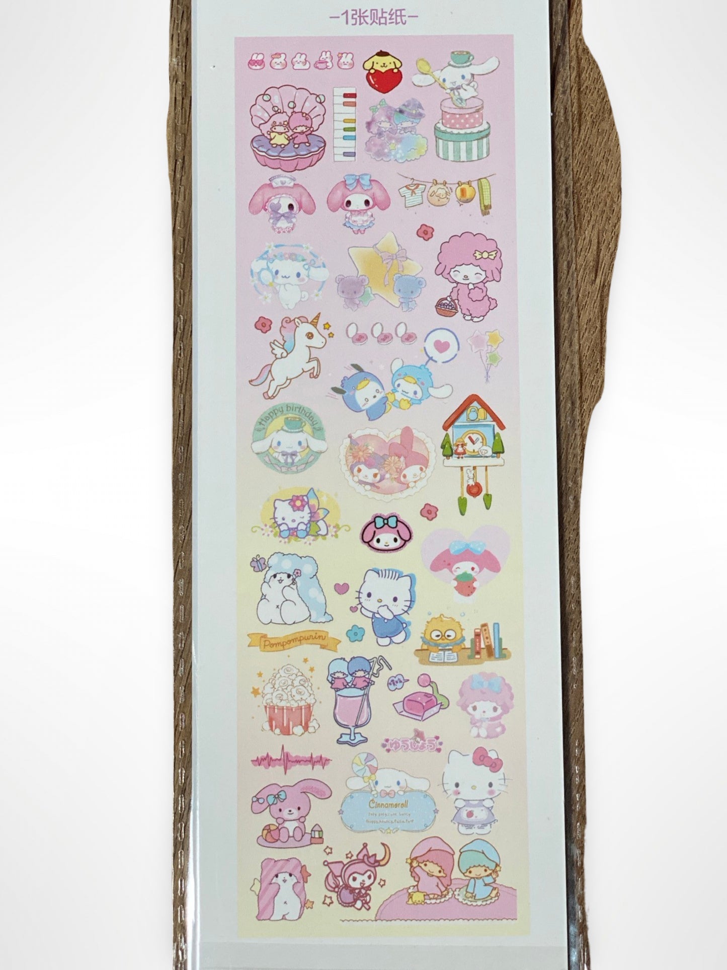 Kawaii Laser Sticker Set