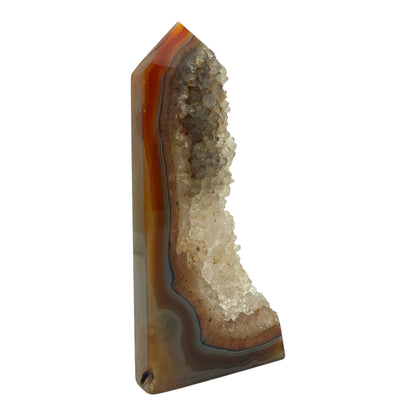 Druzy Carnelian Agate Tower