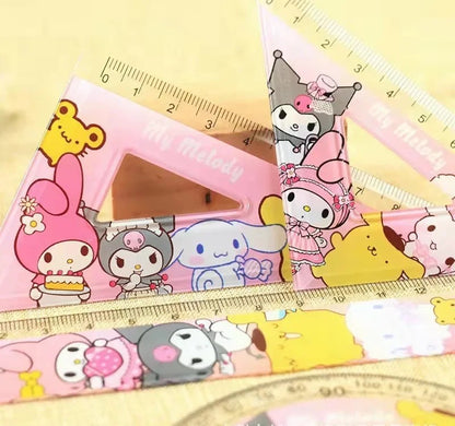 Sanrio 4 pc Ruler Set