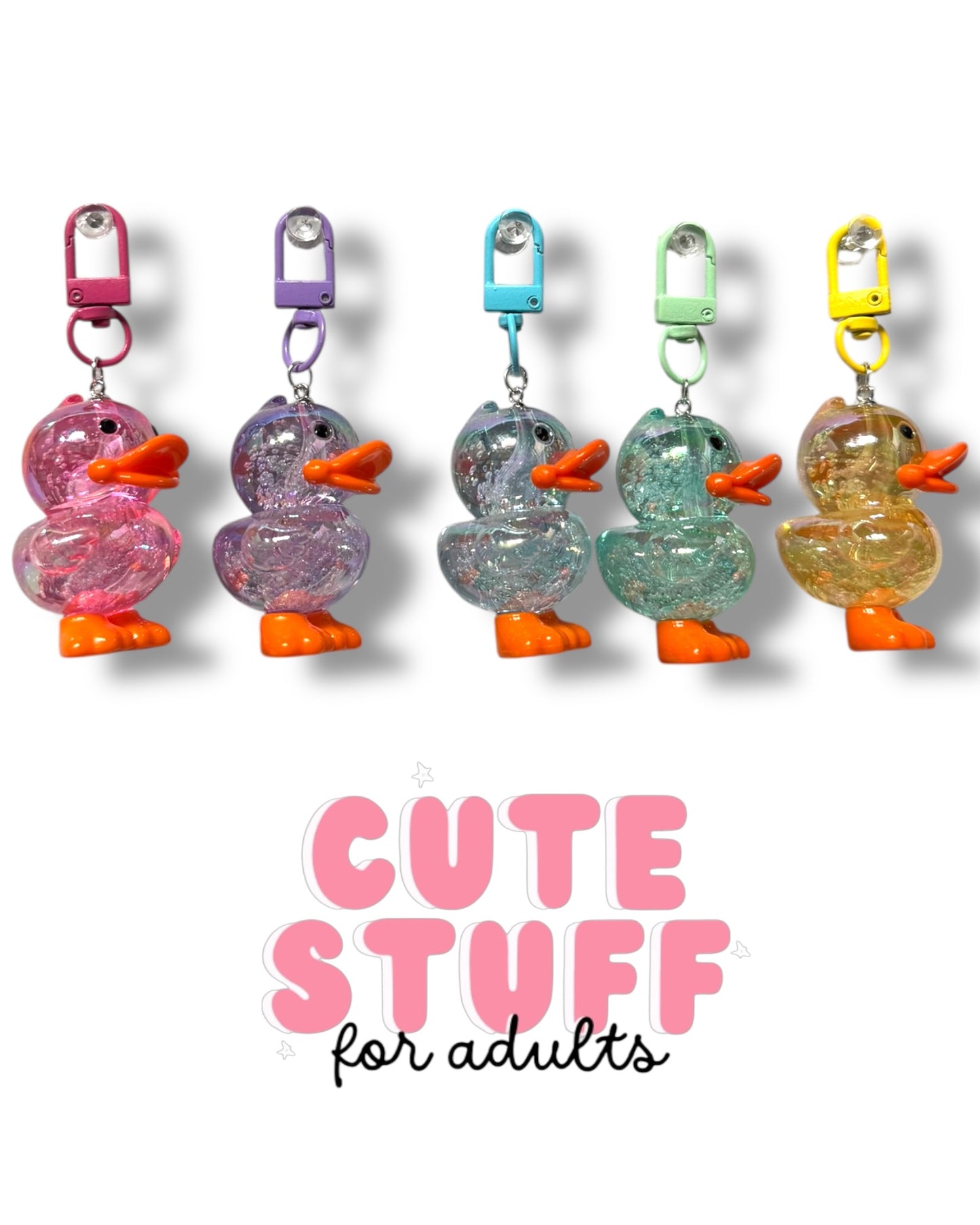 Cute Duck Keychain – Kawaii Bag Charm Accessory