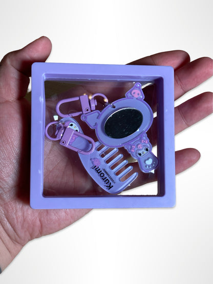 Sanrio Mirror and Comb Keychain