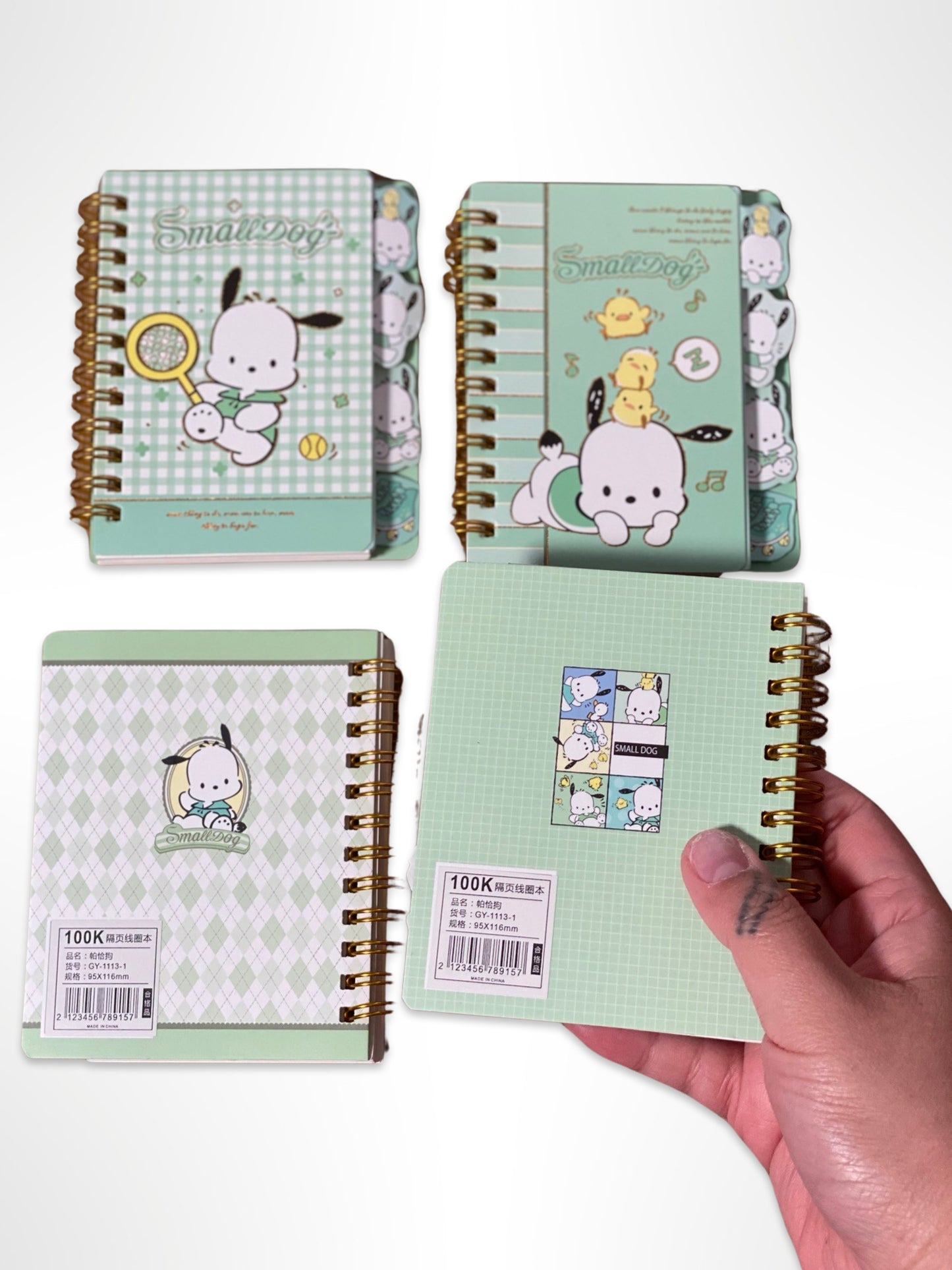 Pochacco Notebook with Tabs