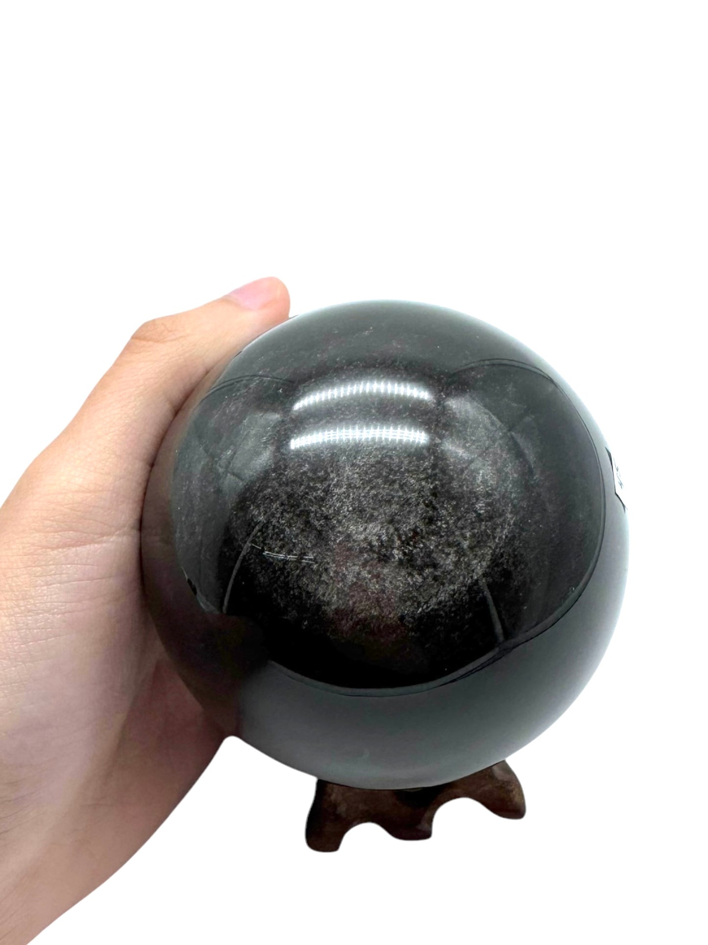 Silver Sheen Obsidian Sphere