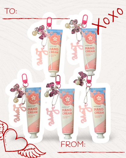 Kawaii Hand Cream Keychain with Handmade Charm | Chic Moisturizing Bag Accessory 🧴