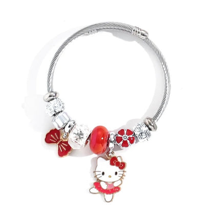 Stainless Steel Hello Kitty Bracelet