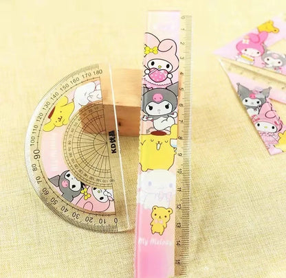 Sanrio 4 pc Ruler Set