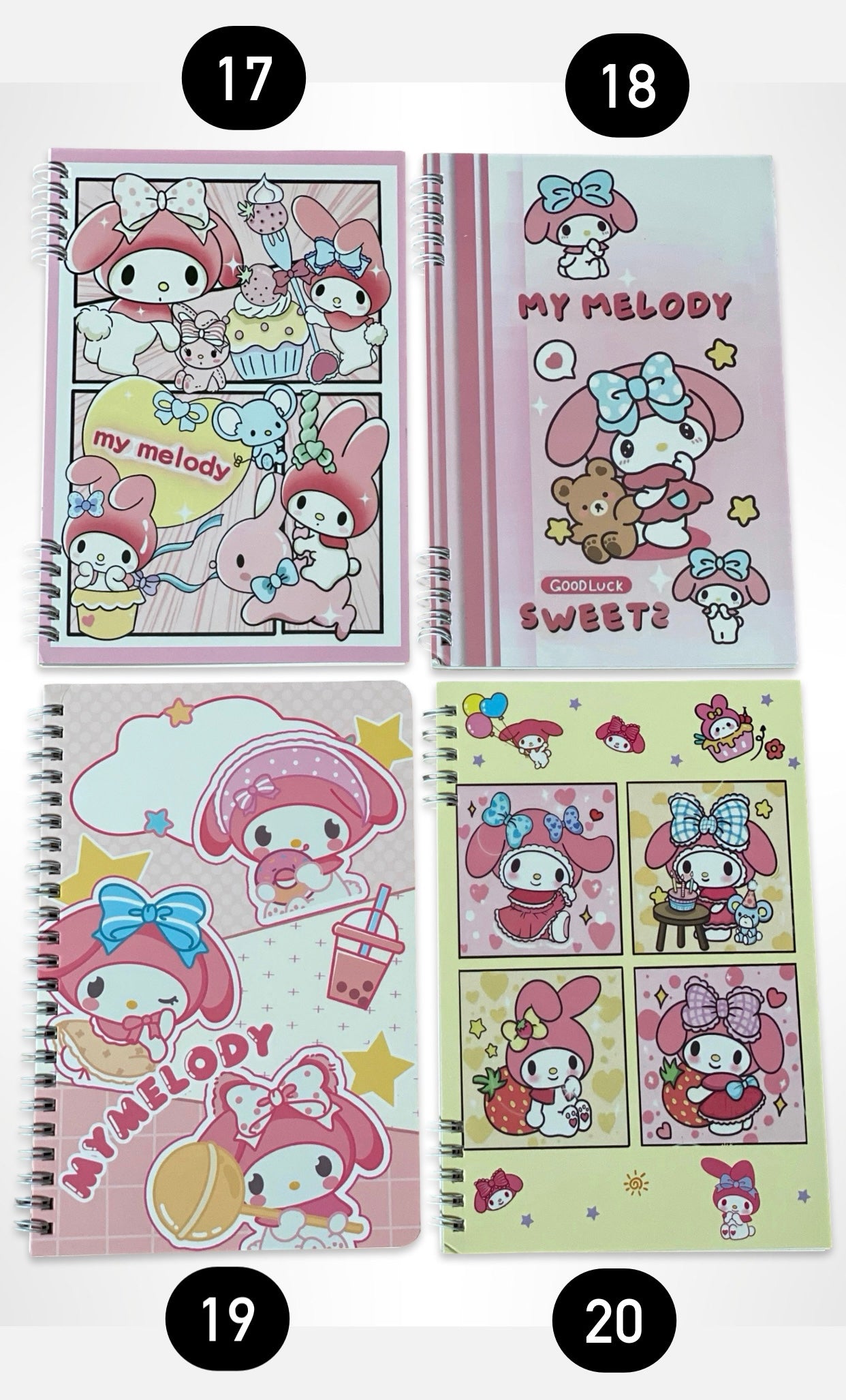 Sanrio Spring Bound Lined Notebooks