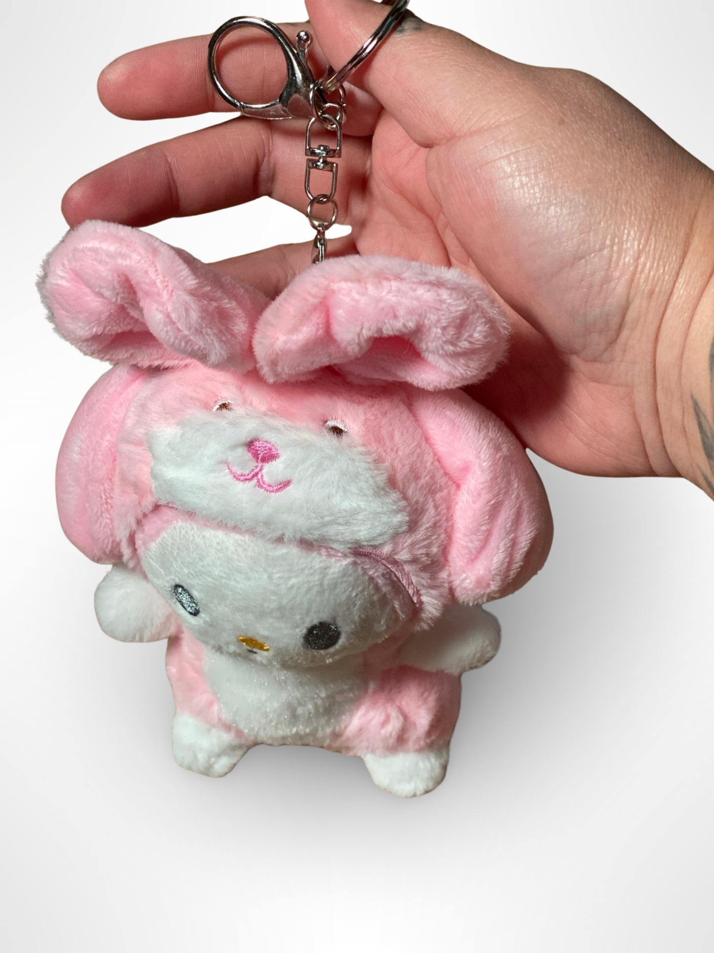 Kawaii Bunny Costume Plushie Keychain