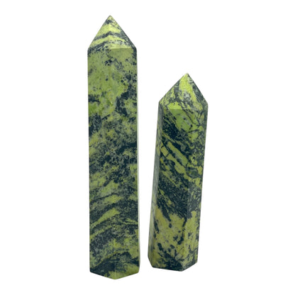 Green Zebra Jasper Tower