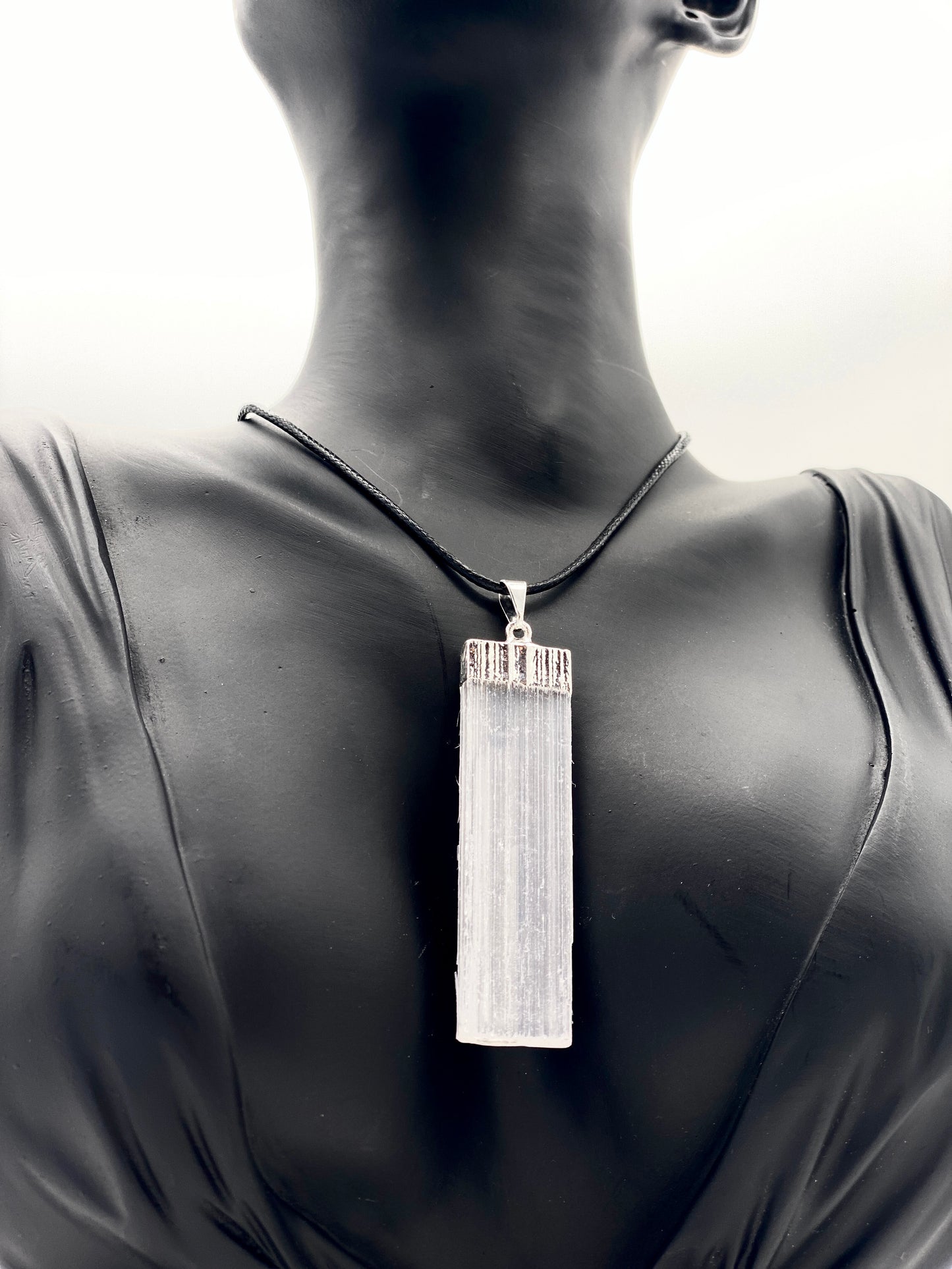 Satin Spar Selenite Necklace