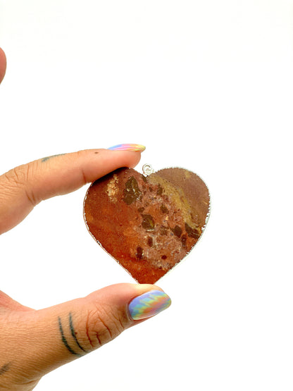 Agate Heart Necklace