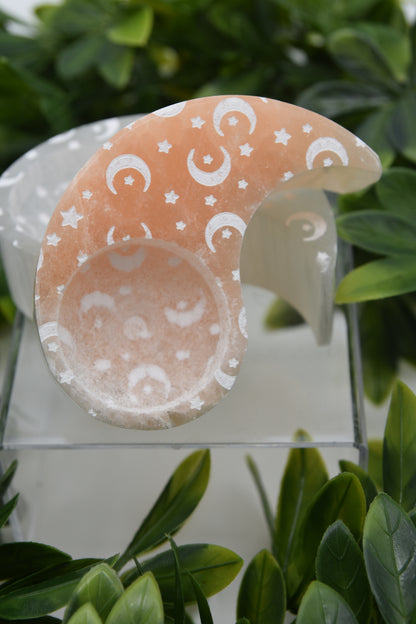 Selenite Yin-Yang Candle Holder