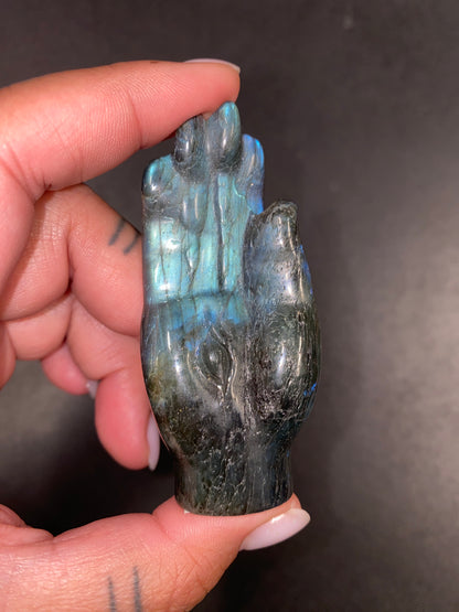 Labradorite Standing Hands