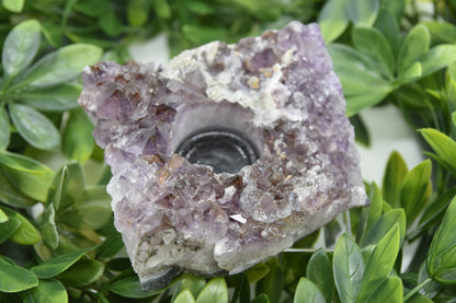 Amethyst Candle Holder