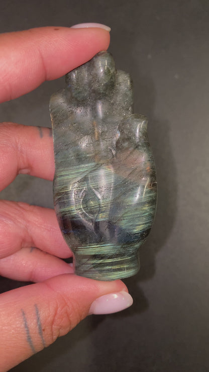 Labradorite Standing Hands