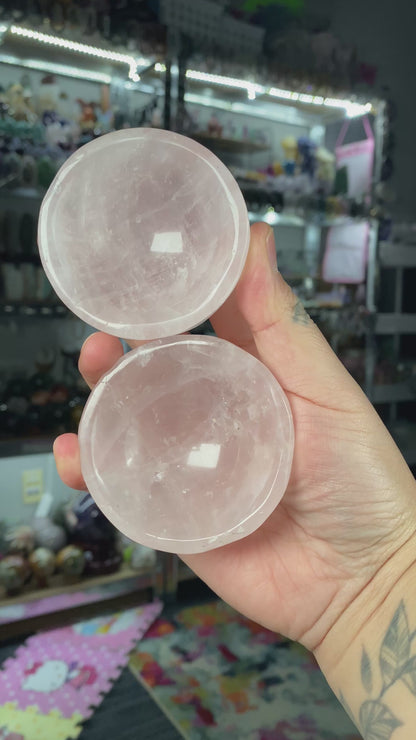 Rose Quartz Round Bowl