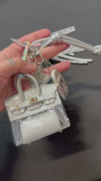 Transparent Purse (Earphone Case) Bag Charms