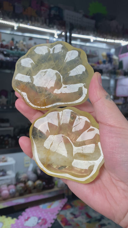 Citrine Shell Shaped Plate