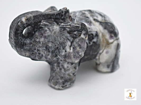 Sphalerite With Purple Fluorite Inclusion Elephant