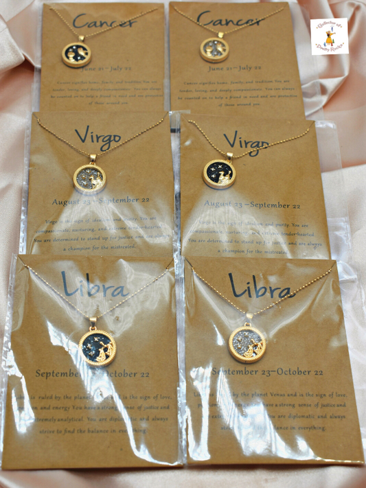 Zodiac Sign Necklace Day And Night